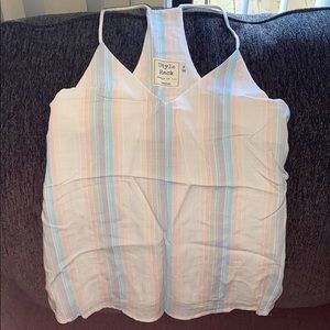 Striped Spring Colors Tank Top